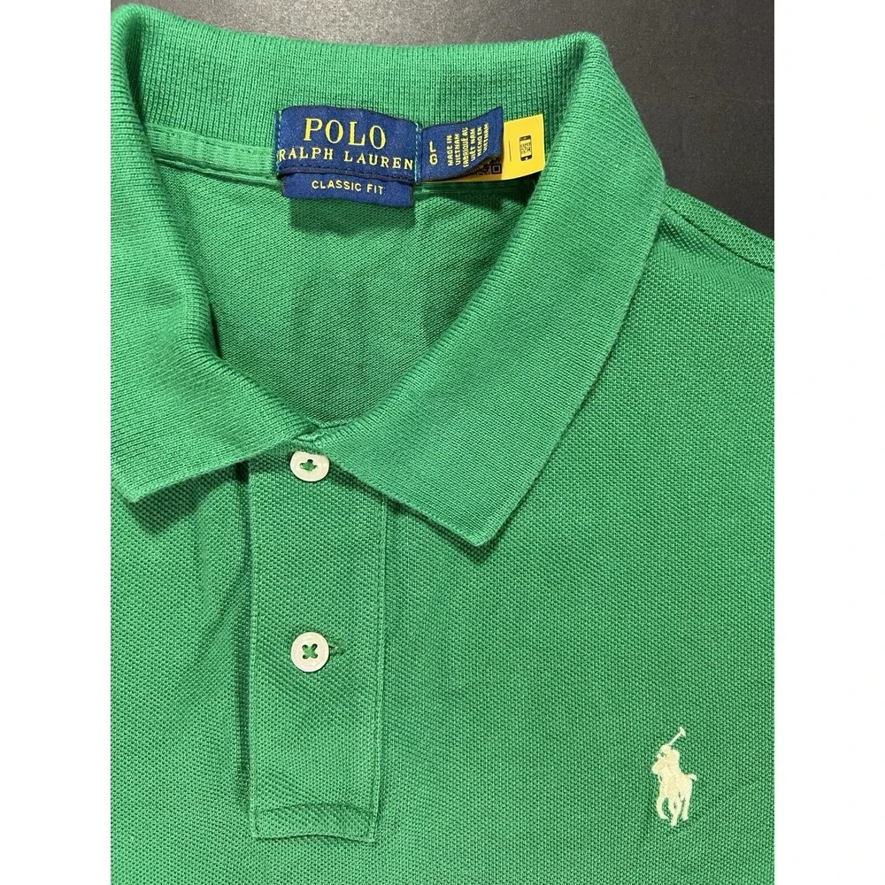 Ralph Lauren Polo Shirt Youth Size Large Green